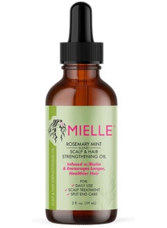 MIELLE Pack Of 2, Rosemary Mint Scalp And Hair Strengthening Oil - 59ml  - Image 2