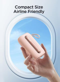 JOYROOM 20000 mAh JR-L012 Plus Colorful Series 22.5W mini Power Bank with Dual Cables 20000mAh Pink  - Image 2