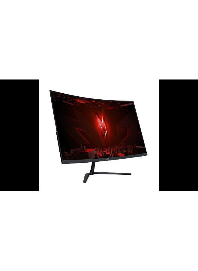 أيسر 32 inch FHD IPS 165Hz Curved Gaming Monitor | Vertical Alignment (VA) | 1ms Response Time | 250 Nits Brightness | 6-axis Color Adjustment | Super Sharpness | Flicker-free | Bluelight Shield | Low Dimming | Dark/Black Boost |Display Widget| AMD FreeSync Premium Certified | 2 x HDMI, DP, MM Audio out | Acer Nitro ED320QR P3biipx Monitor Black | 2 Years Manufacturer Warranty Black - Image 2
