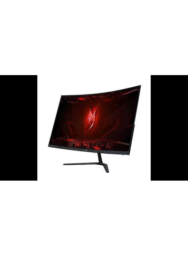 أيسر 32 inch FHD IPS 165Hz Curved Gaming Monitor | Vertical Alignment (VA) | 1ms Response Time | 250 Nits Brightness | 6-axis Color Adjustment | Super Sharpness | Flicker-free | Bluelight Shield | Low Dimming | Dark/Black Boost |Display Widget| AMD FreeSync Premium Certified | 2 x HDMI, DP, MM Audio out | Acer Nitro ED320QR P3biipx Monitor Black | 2 Years Manufacturer Warranty Black - Image 3