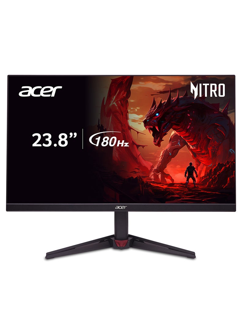 أيسر 23.8 inch Gaming Monitor 120Hz Refresh Rate Full HD (1920 x 1080) IPS | Adaptive Sync | G-Sync Technology | 1ms VRB | (2 HDMI Port, 2 DP & 2 VGA) | sRGB |Vision Care | Acer Nitro VG240Y Black | 2 Years Manufacturer Warranty Black  - Image 2