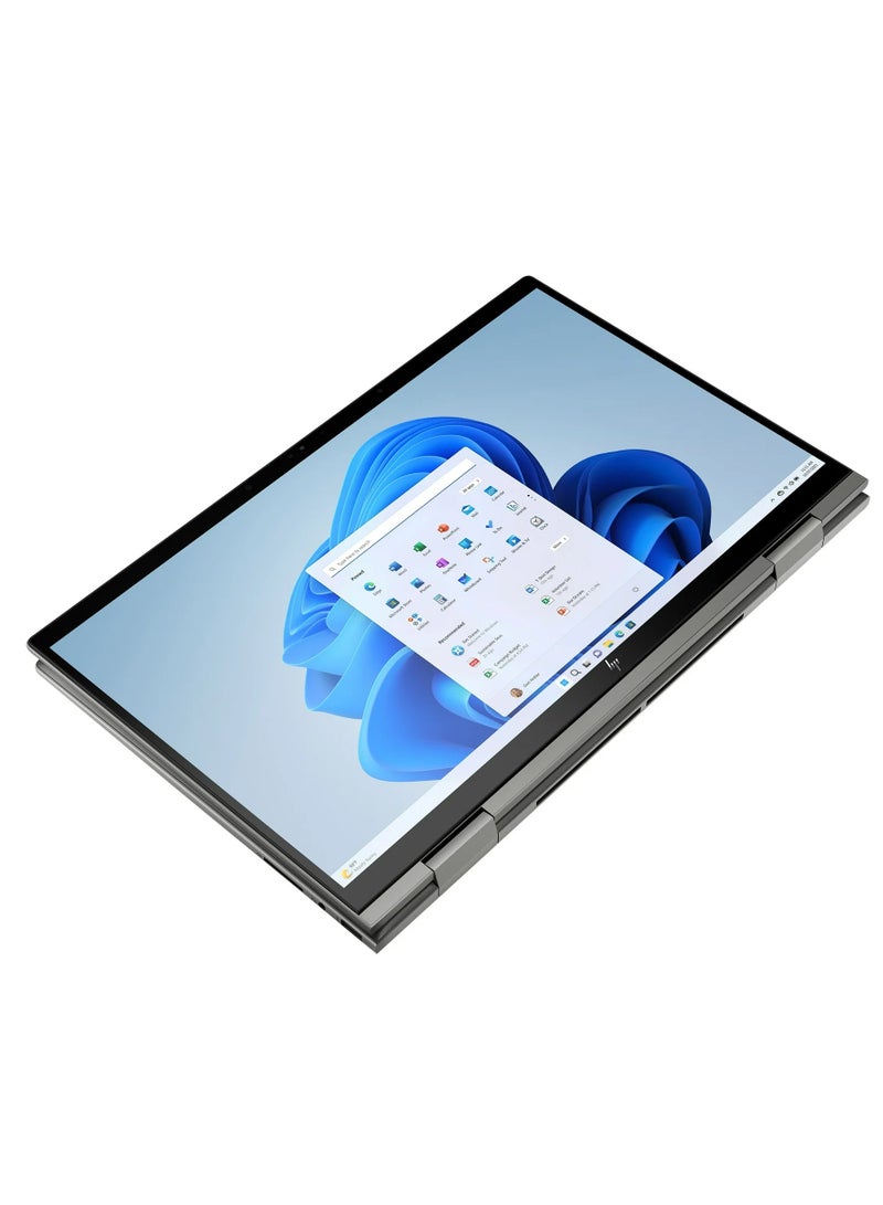 HP - Envy x360 Convertible 2-in-1 (Upgraded Version) Laptop With 15.6-Inch FHD Touchscreen IPS Display, Core i5-1335U Processor/8GB RAM/512GB SSD/Intel Iris Xe Graphics/Windows 11 English Mineral Silver - Image 1