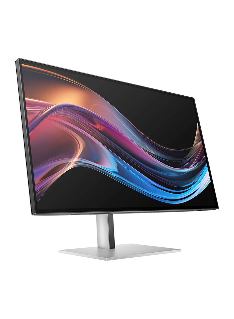 إتش بي - Series 7 Pro 727pk Thunderbolt 4 Monitor, 27" IPS Display, 4K UHD Resolution, 60Hz Refresh Rate, 5ms (GtG with Overdrive) Response Time, KVM Switch, Daisy Chain, DP, HDMI & TB, 8J9G2AA Silver - Image 1