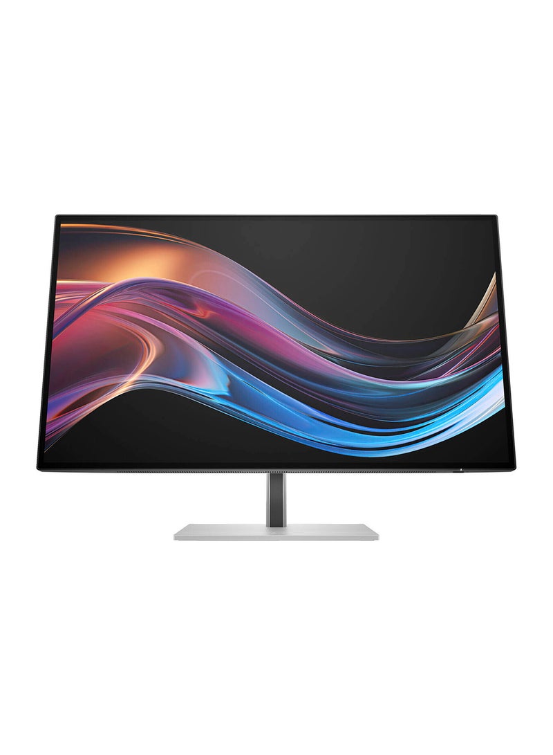 إتش بي - Series 7 Pro 727pk Thunderbolt 4 Monitor, 27" IPS Display, 4K UHD Resolution, 60Hz Refresh Rate, 5ms (GtG with Overdrive) Response Time, KVM Switch, Daisy Chain, DP, HDMI & TB, 8J9G2AA Silver - Image 1