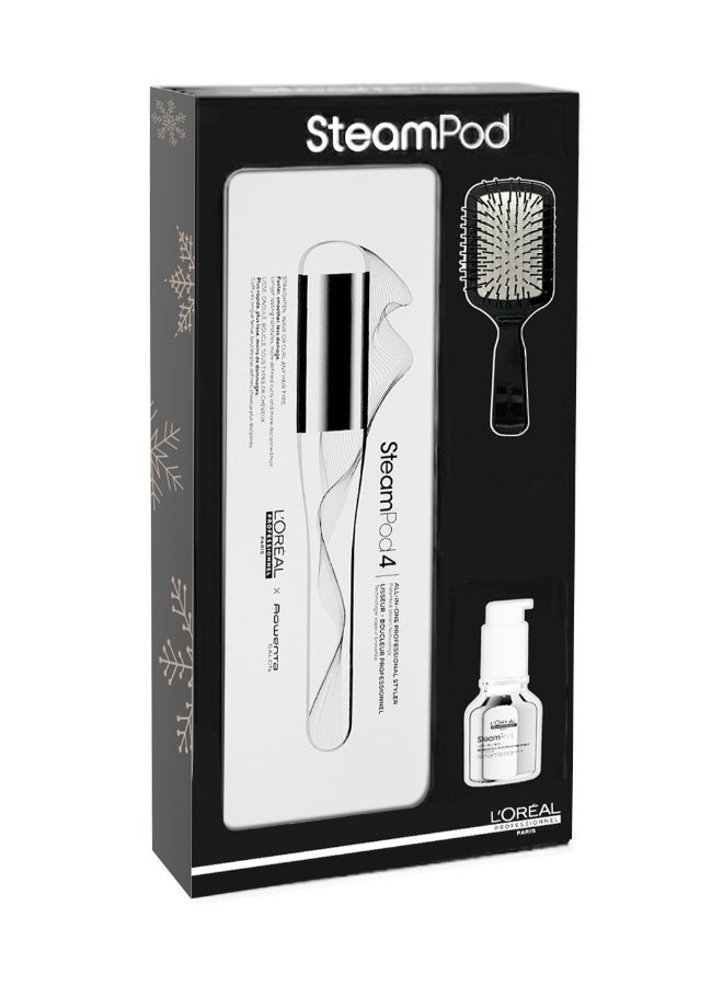 L'Oréal Professionnel SteamPod 4 End of Year Copack Steampod 4 With Complimentary Gifts Steampod Brush And Smoothing Treatment 50ml  - Image 1