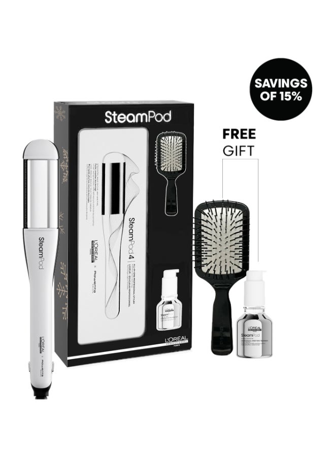 L'Oréal Professionnel SteamPod 4 End of Year Copack Steampod 4 With Complimentary Gifts Steampod Brush And Smoothing Treatment 50ml  - Image 2