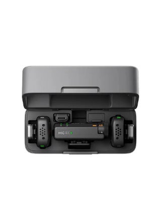ميكروفون ميني (2 TX + 1 RX + علبة شحن) التقاط صوت واضح، سهل الحمل والاستخدام، عمر بطارية طويل - view 4