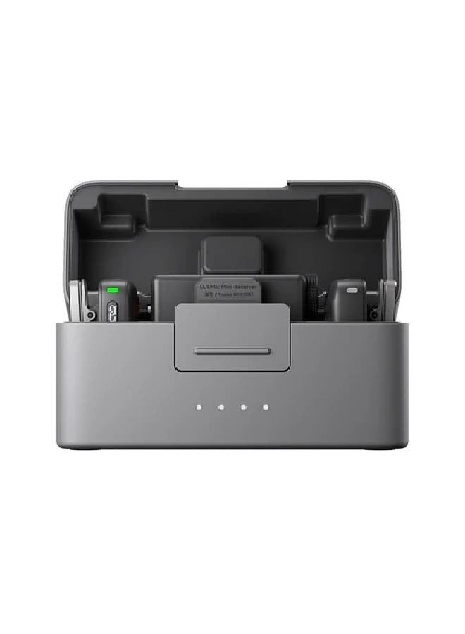 dji Mic Mini (2 TX + 1 RX + Charging Case) Clear Audio Capture, Easy to carry and use, Long Battery Life Mic Mini Black - Image 2