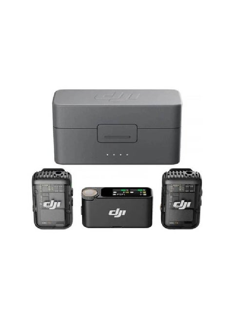 DJI Mic Wireless Microphone 2 Sender System for Smartphones, Cameras, Laptops, Compact and Portable Wireless Mic Microphone 2 Black