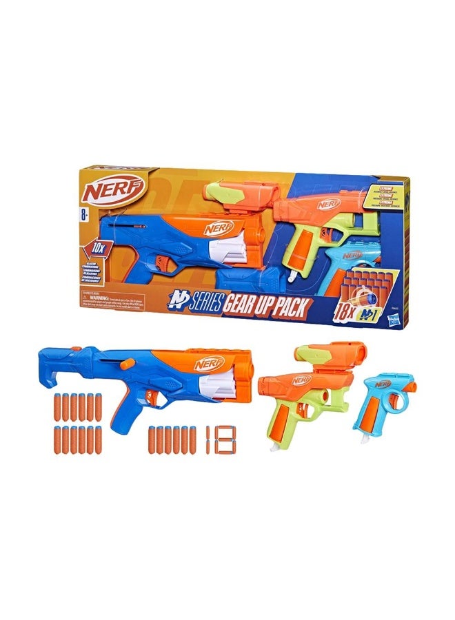 NERF N Series Gear Up Blaster With 18 Darts - Image 1