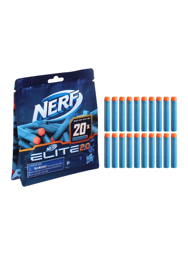 نيرف Elite 2.0 Dar Refill (20 Pack)  - Image 1