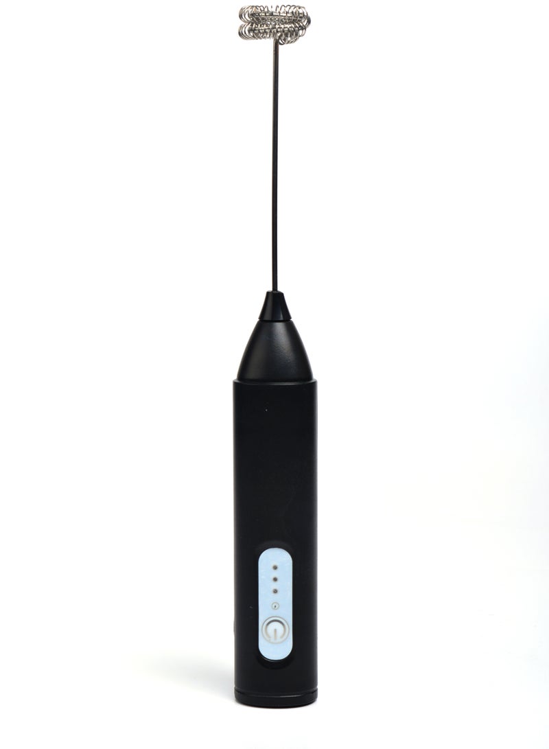 SONASHI Rechargeable Milk Frother with Stainless Steel Rod & ABS Body | 3-speeds - Light/Mid/Strong, Type-C Charging, Silent Operation, Indicator Light | Ideal for Coffee, Latte, Cappuccino, and Hot Chocolate 3W 250 ml 3 W SMF-701 Black  - Image 2