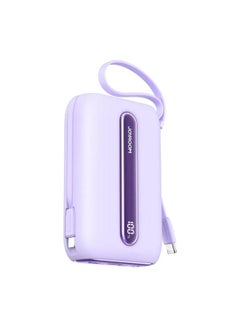 JOYROOM 20000 mAh JR-L012 Plus Colorful Series 22.5W mini Power Bank with Dual Cables 20000mAh Purple  - Image 1