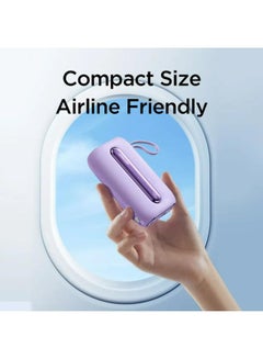JOYROOM 20000 mAh JR-L012 Plus Colorful Series 22.5W mini Power Bank with Dual Cables 20000mAh Purple  - Image 3