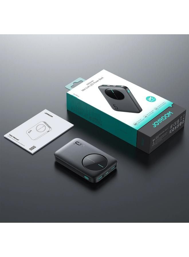 JOYROOM 5000 mAh JR-PBF13 2.4A LED Power Bank 5000mAh Black - Image 5