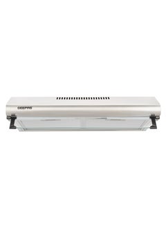 GEEPAS 60 cm Slim Hood with Charcoal Filter| 400 m3/hr Suction Capacity, 3 Layer Aluminum Filters| 3-Speed Push Button Control, Energy-Efficient Lighting| Perfect for Kitchen, Apartment, etc| 1 Year Warranty 162 W GHD612MCS Silver  - Image 3