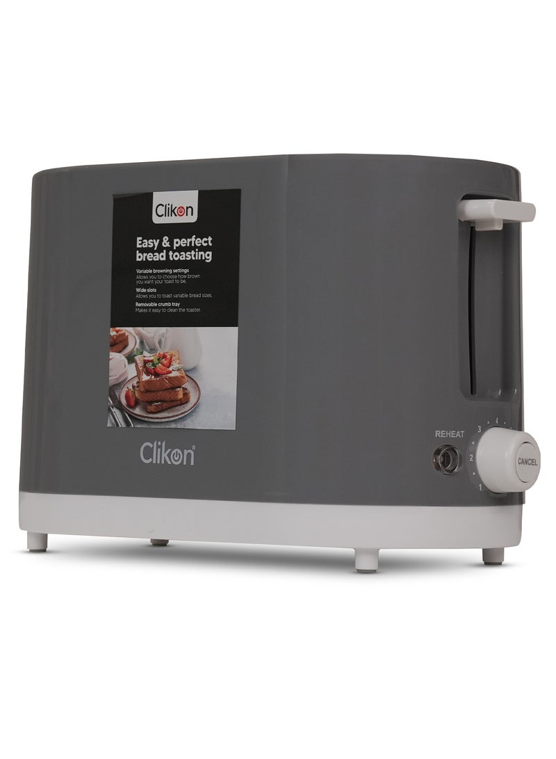 كليكون 2-Slice Cool Touch Bread Toaster 650 W - 750 W CK2457 Black  - Image 2