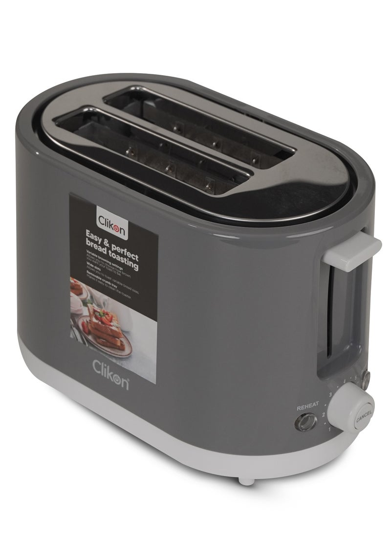 كليكون 2-Slice Cool Touch Bread Toaster 650 W - 750 W CK2457 Black  - Image 1