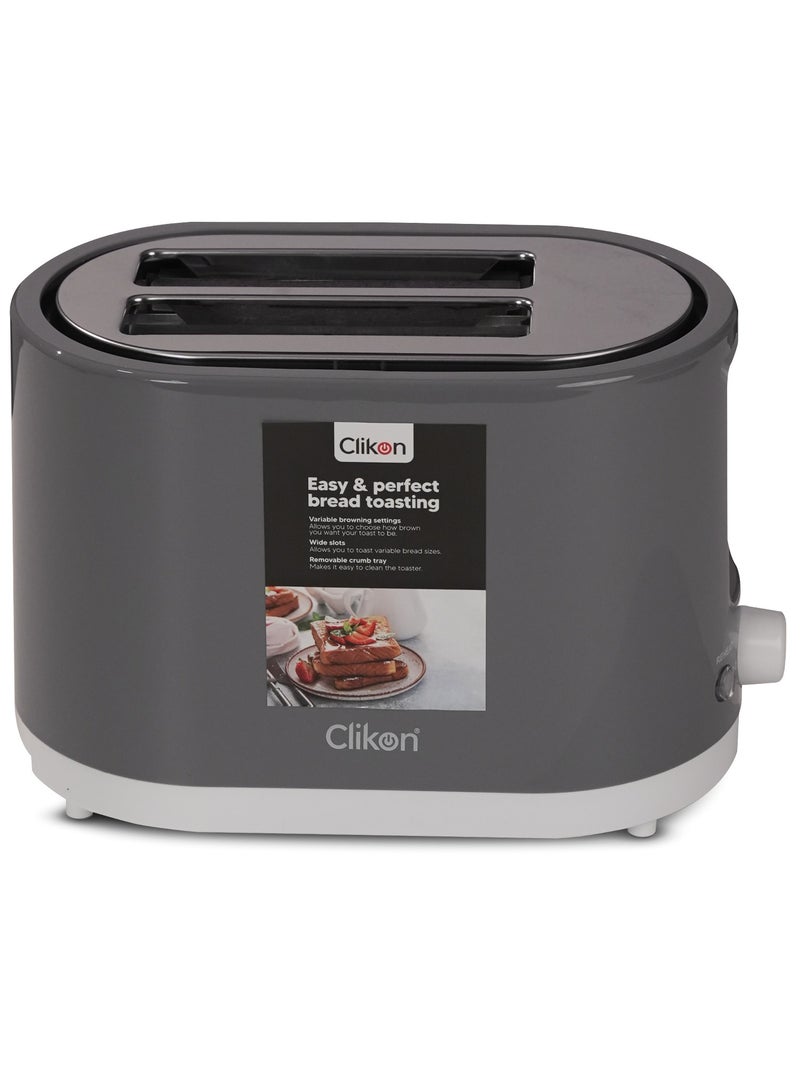 كليكون 2-Slice Cool Touch Bread Toaster 650 W - 750 W CK2457 Black  - Image 4
