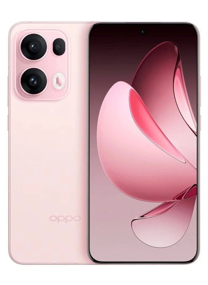 OPPO - Reno 13 Pro Mobile 12GB+512GB Starlight Pink 6.83-inch FHD+ AMOLED display with a 120Hz refresh rate, a 240Hz touch sampling rate, a 2,160Hz PWM dimming rate, Mediatek Dimensity 8350 with Google play Chinese version - Image 1