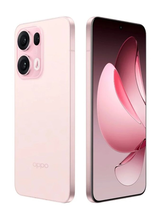 OPPO - Reno 13 Pro Mobile 12GB+512GB Starlight Pink 6.83-inch FHD+ AMOLED display with a 120Hz refresh rate, a 240Hz touch sampling rate, a 2,160Hz PWM dimming rate, Mediatek Dimensity 8350 with Google play Chinese version - Image 1