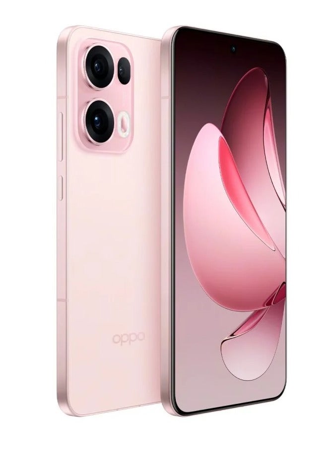 OPPO - Reno 13 Pro Mobile 12GB+512GB Starlight Pink 6.83-inch FHD+ AMOLED display with a 120Hz refresh rate, a 240Hz touch sampling rate, a 2,160Hz PWM dimming rate, Mediatek Dimensity 8350 with Google play Chinese version - Image 1