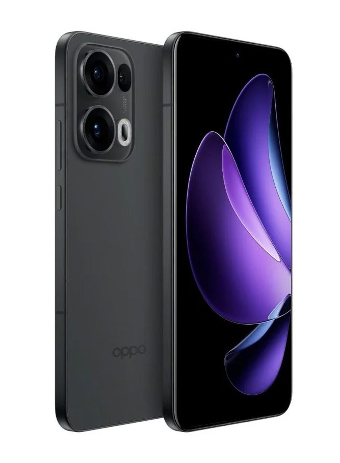 OPPO - Reno 13 Pro Mobile 12GB+256GB Midnight Black 6.83-inch FHD+ AMOLED display with a 120Hz refresh rate, a 240Hz touch sampling rate, a 2,160Hz PWM dimming rate, Mediatek Dimensity 8350 with Google play Chinese version - Image 1
