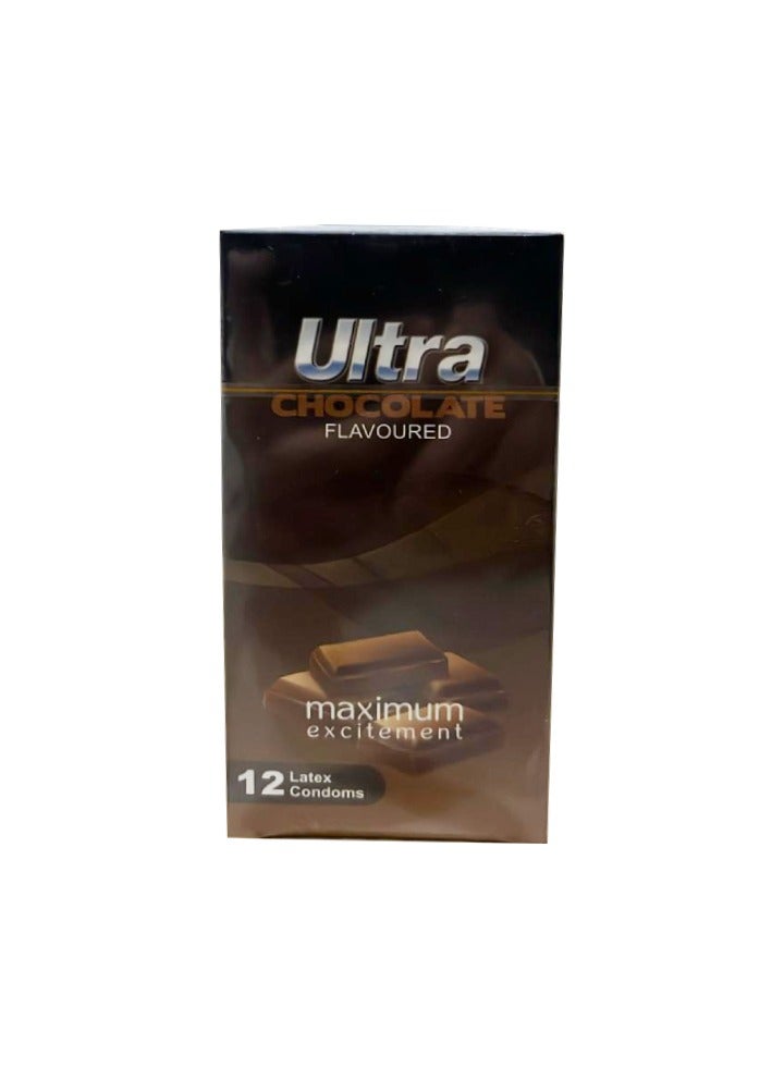 Ultra Chocolate Flavoured Maximum Excitement Condom 