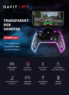 havit Bluetooth/Edr Game Controller, Rgb Console Controller, Efficient Stable, Compatible Pc, Mac Android  - Image 2
