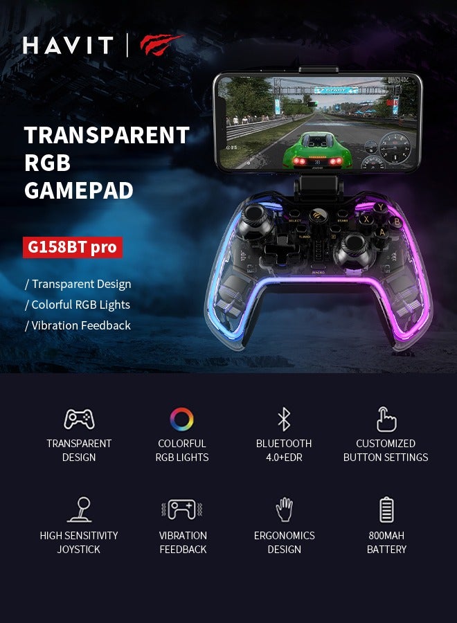 havit Bluetooth/Edr Game Controller, Rgb Console Controller, Efficient Stable, Compatible Pc, Mac Android  - Image 2