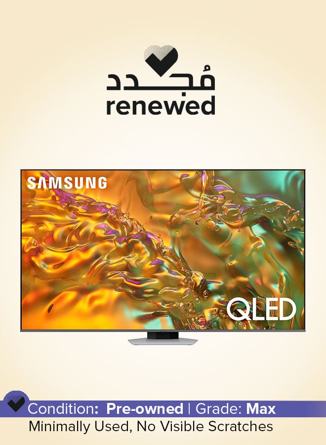 سامسونج Renewed - 55-Inch Smart QLED TV 4K 120Hz 55Q80D Black - Image 1