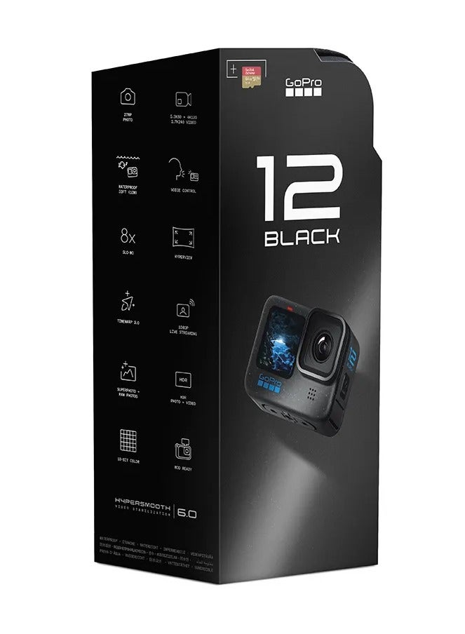 GoPro Hero 12 Black Action Camera + CHDSB-121-CN Micro SD Card  - Image 4