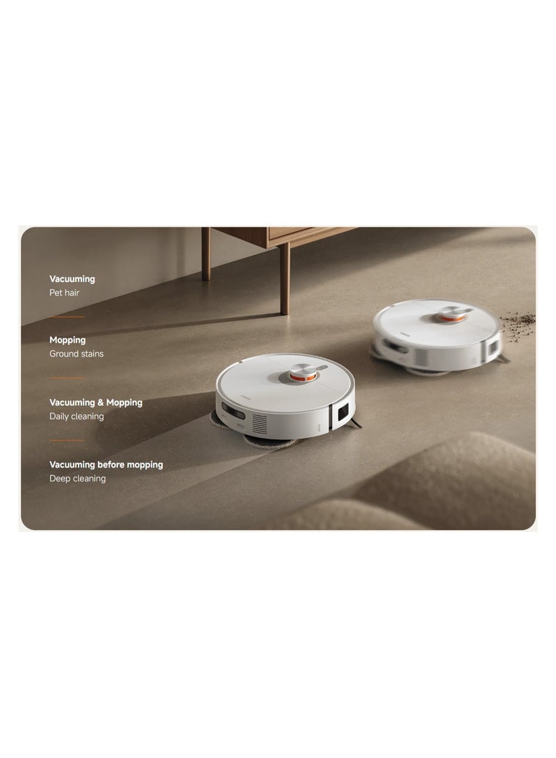 Xiaomi - Robot Vacuum X20 Pro | 7000Pa powerful suction | All-in-one base station | 4L large clean water tank | 5200mAh long-lasting battery | 55 W D102GL White - Image 1