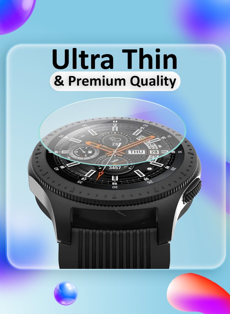 MARGOUN 3Packs Tempered Glass Screen Protector for Samsung Gear S3 Frontier – HD Clarity, 9H Hardness, Scratch-Resistant Clear-3 - Image 3