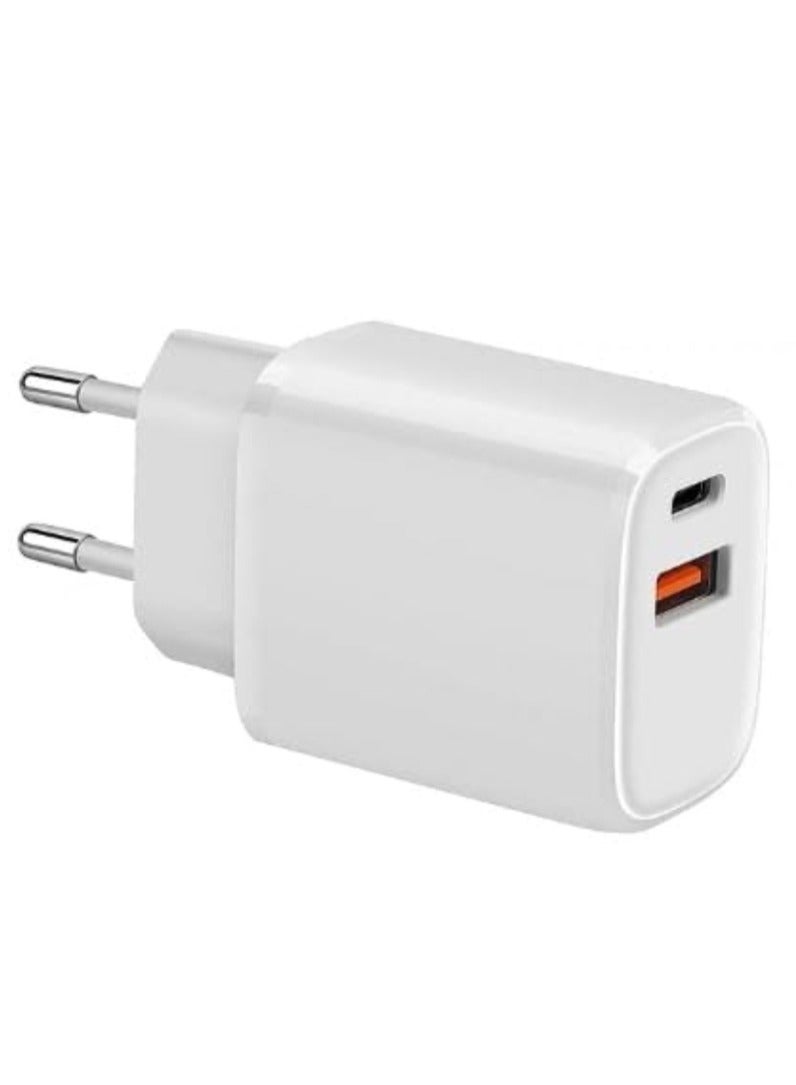 35W PD Super Fast Charger, Dual Port Charger and USB A With Type C to C Cable - White - pnsku/N70134784V/45/_/1733924800/af5a71c2-ef07-42ef-9e00-b0000e448e4a