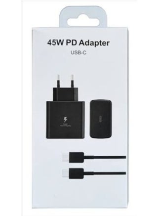 45W PD Super Fast Charger, with Type-C to C Cable Black - pnsku/N70134785V/45/_/1733924791/bda39f0d-300e-49de-9bdb-5f9ef8e05752