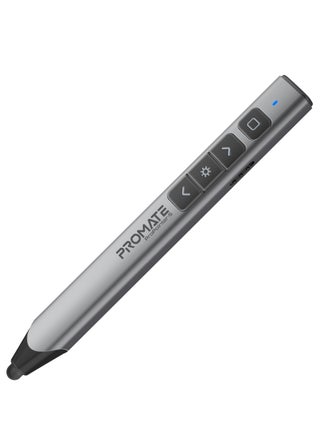 Wireless 2-in-1 Presenter with Multifunctional Stylus, 2.4GHz RF Connectivity, Brilliant Green 200m Laser Pointer, 50m Range, One-Touch Presentation Control, Universal Compatibility, ProPointer-S Black - pnsku/N70134788V/45/_/1733924801/bd0902ff-9862-4492-bd2b-fed4e24c8199