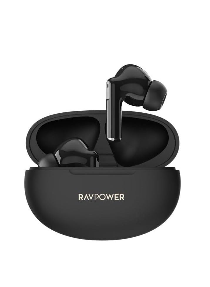RAVPOWER - SoundLiberty True Wireless Bluetooth Earbuds - BH1018 black - Image 1