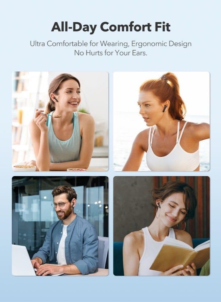 RAVPOWER - SoundLiberty True Wireless Bluetooth Earbuds - BH1018 black - Image 1