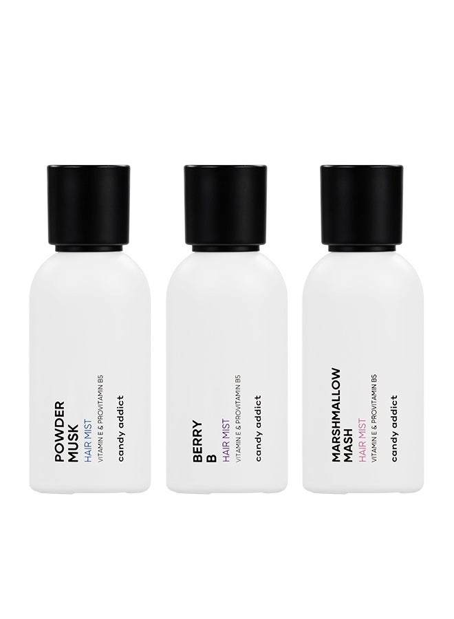 Candy Addict Intense C Mini Hair Mists Set - 3x30 ml - Image 1