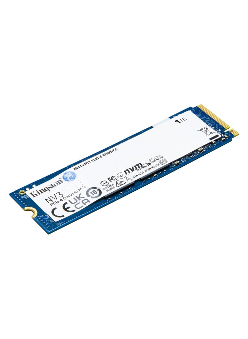 كينغستون - NV3 NVMe PCIe 4.0 Internal SSD M.2 2280-SNV3S/1000G 1 TB - Image 1