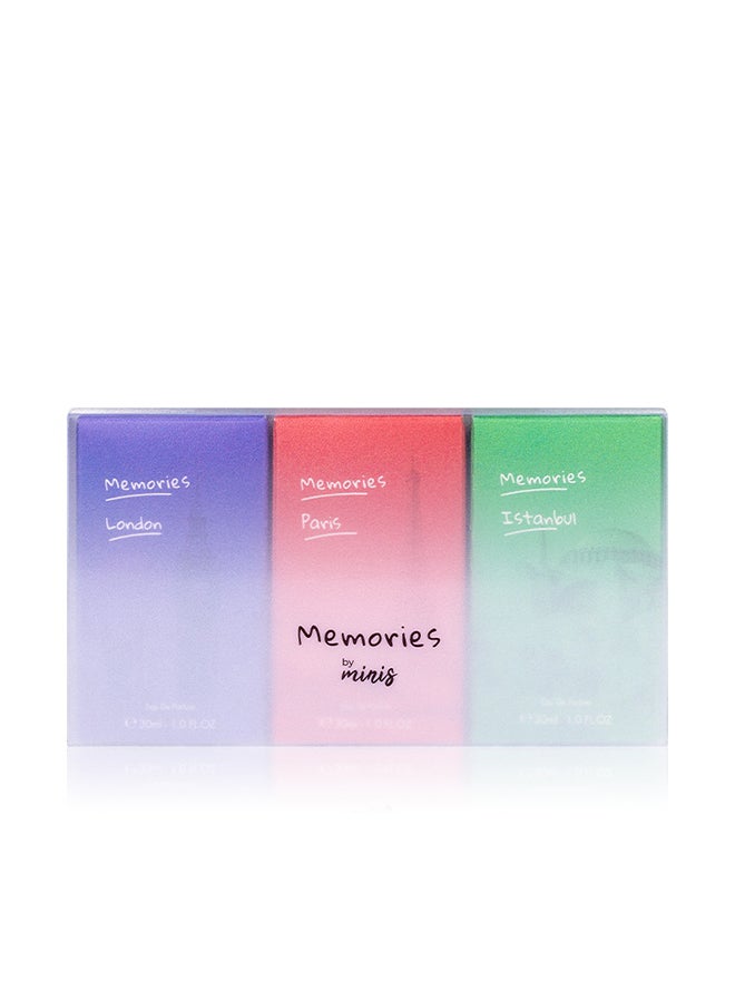 مينيس ذكريات الشتاء مجموعة عطر EDP - 3x30 مل - Image 2