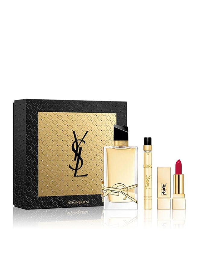 Yves Saint Laurent Libre Gift Set (EDP 90 ml + EDP 10 ml + Mini Rouge) 
