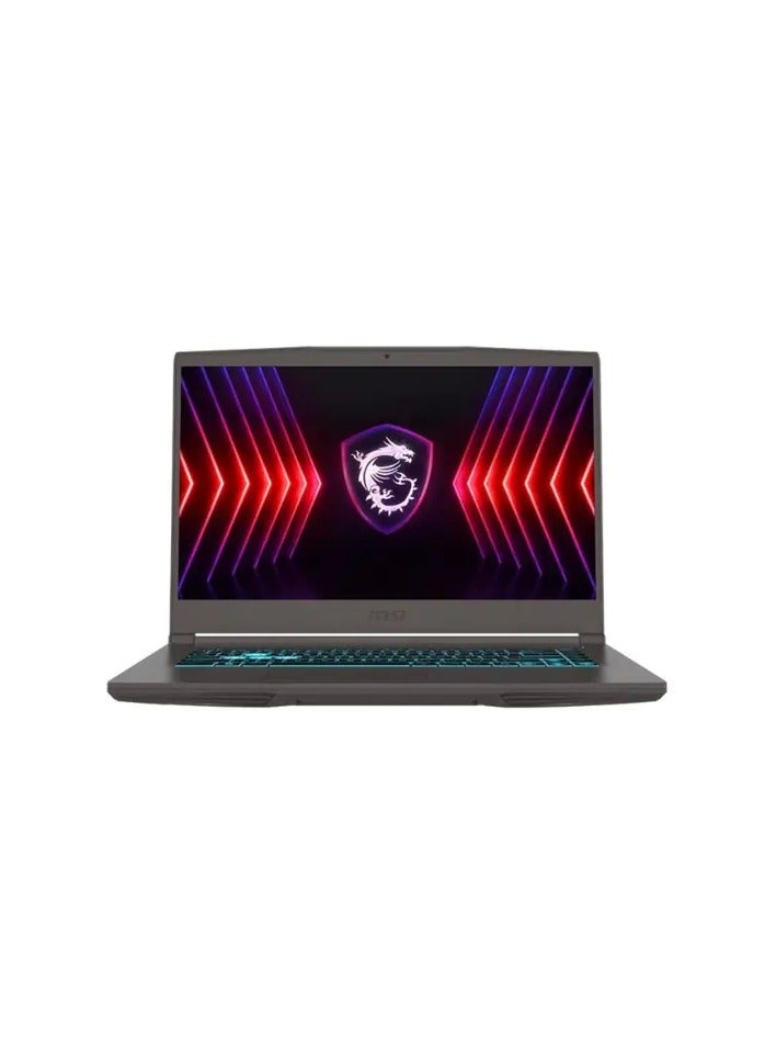 إم اس أي ام اس اي Thin 15 B12UDX جيمنج لابتوب انتل كور i5-12450H هارد 512 جيجابايت اس اس دي 8 جيجابيت رام انفيديا جيفورس ار تي اكس 3050 مقاس 15.6"بوصه فل اتش دي ويندوز 11 - رمادي الإنجليزية/العربية رمادي  - Image 1