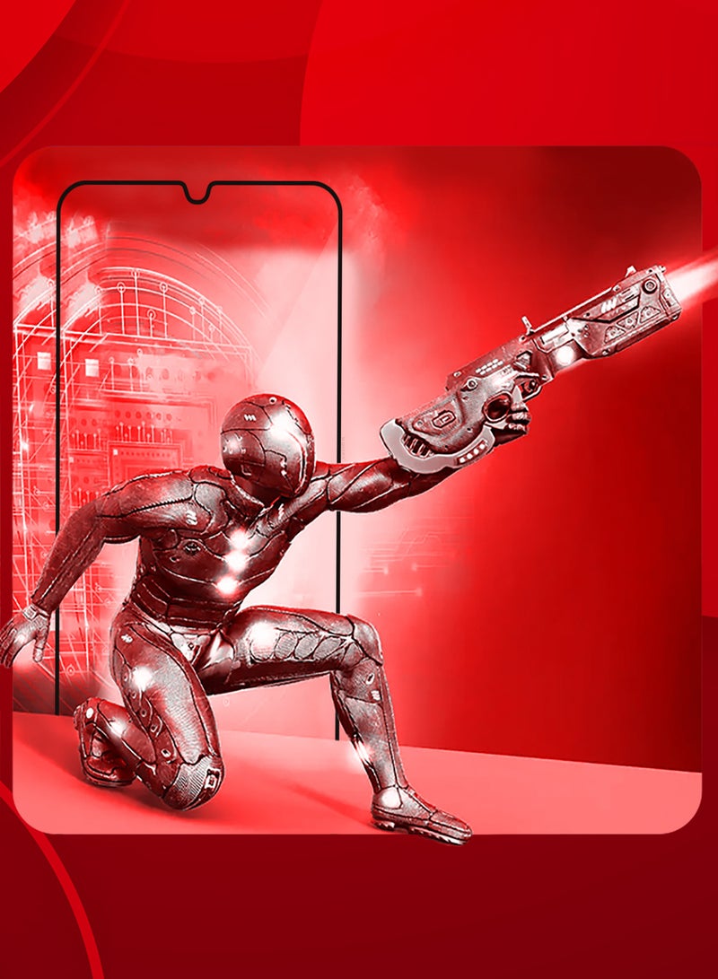 MARGOUN (for Samsung Galaxy M05) 2Packs Tempered Glass Screen Protector Ultra Side Black Edge to Edge Scratch Resistant and Smudge Proof Clear Side Black-2 - Image 4