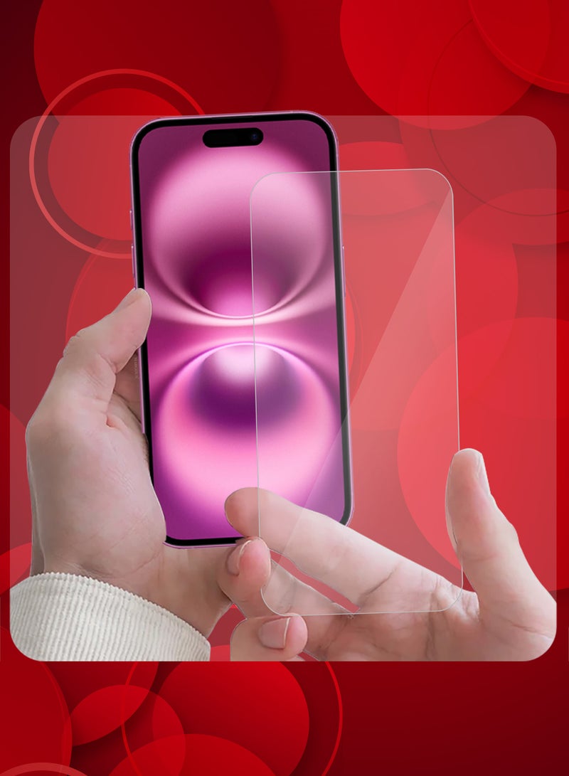 MARGOUN (for iPhone 16 Plus ) 2Packs Premium Tempered Glass Screen Protector Ultra Clear Scratch Resistant Easy Installation Clear-2 - Image 5