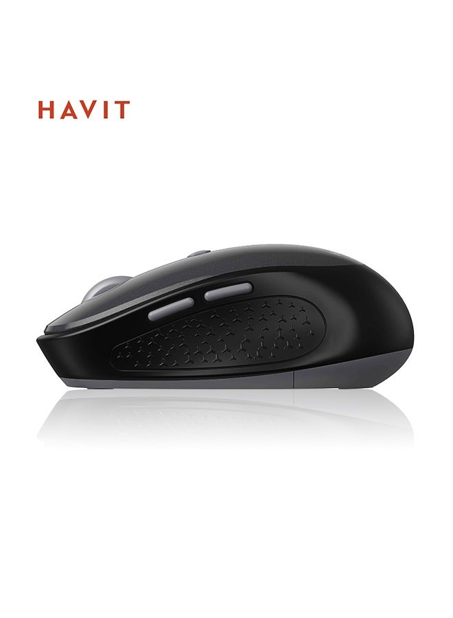 havit Comfortable Sweat-Proof Wireless Mouse, USB Audio Mouse, 3 Adjustable Dpi, No Driver Required, Suitable for Home Office, Work Casual Games - Image 2
