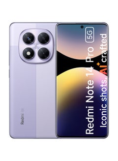 Redmi Note 14 Pro 5G Dual SIM Lavender Purple 12GB RAM 256GB - Global Version - pnsku/N70135112V/45/_/1734624945/8d77503a-1694-4b70-8430-3887451c1dd6