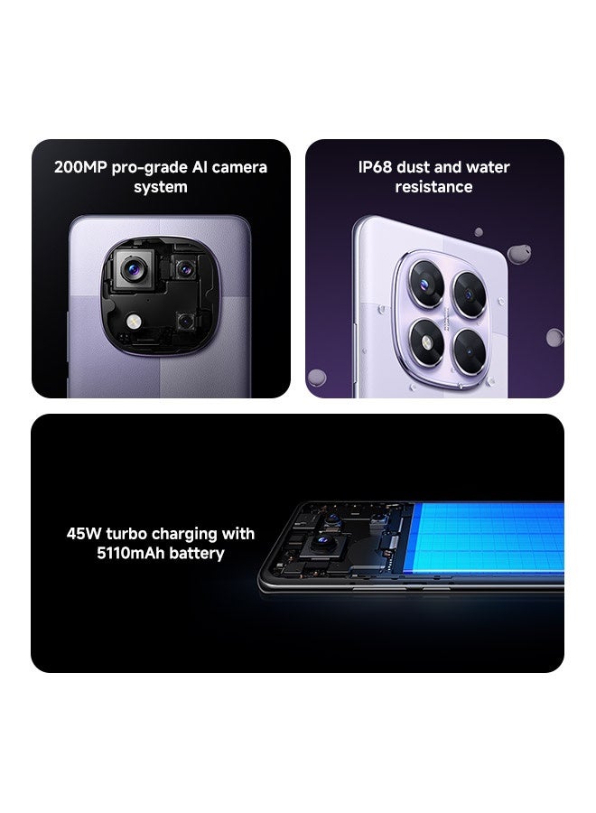 Xiaomi Redmi Note 14 Pro 5G Dual SIM Lavender Purple 12GB RAM 256GB - Global Version - Image 3