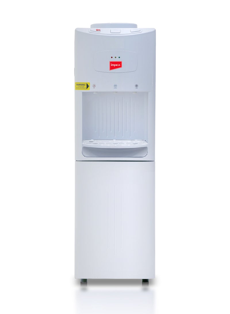 إمبكس Top Loaded Water Dispenser With Stainless Steel Water Tank,3 Temperature Settings Hot, Cold & Normal Water, Automatic Water Temperature Control, Child Lock, Overheat Protection WD 3901 White  - Image 1